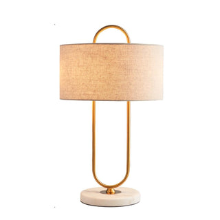 Ripj Lampe de Table en Tissu Et Marbre