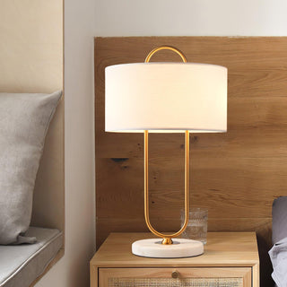 Ripj Lampe de Table en Tissu Et Marbre