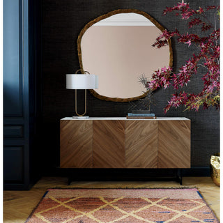 Ripj Lampe de Table en Tissu Et Marbre