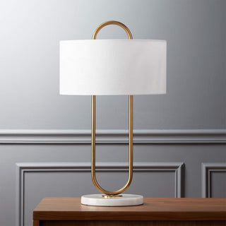 Ripj Lampe de Table en Tissu Et Marbre