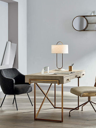 Ripj Lampe de Table en Tissu Et Marbre
