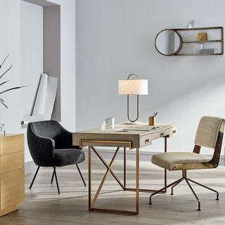 Ripj Lampe de Table en Tissu Et Marbre