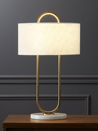 Ripj Lampe de Table en Tissu Et Marbre