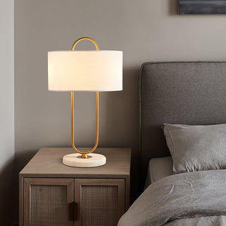 Ripj Lampe de Table en Tissu Et Marbre