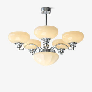 Lustra Lustre Warre Nickel Satiné Verre Fer
