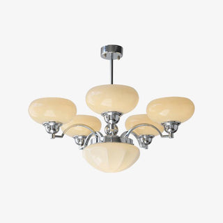 Lustra Lustre Warre Nickel Satiné Verre Fer