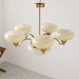 Lustra Lustre Warre Nickel Satiné Verre Fer