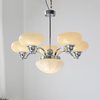 Lustra Lustre Warre Nickel Satiné Verre Fer