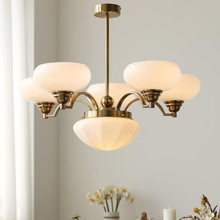 Lustra Lustre Warre Nickel Satiné Verre Fer