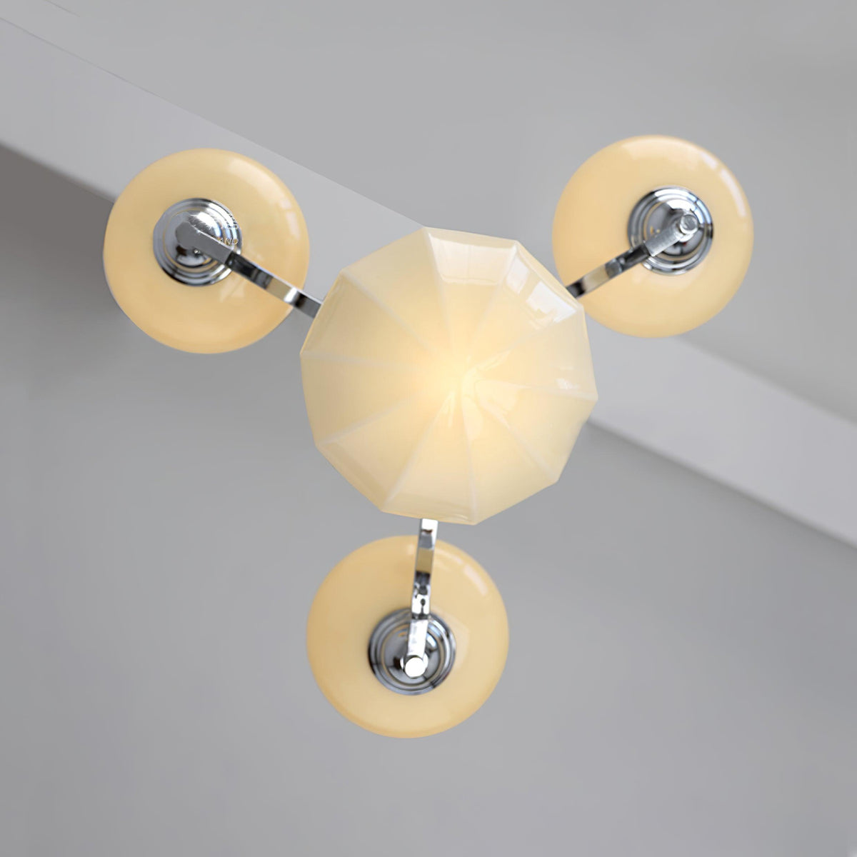 Velelise Lustre Warre Nickel Satiné Verre Fer