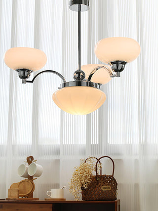Lustra Lustre Warre Nickel Satiné Verre Fer