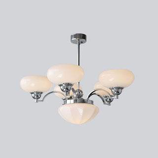 Lustra Lustre Warre Nickel Satiné Verre Fer