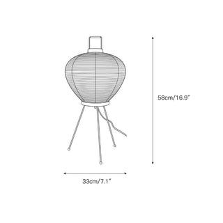 Washi Lampe de Table Trio