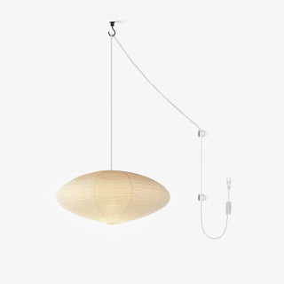 Lustra Suspension en Papier pour Salon-Luire