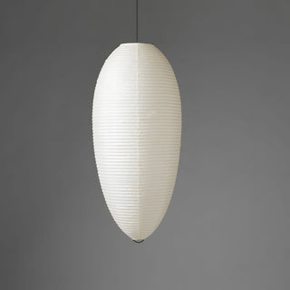 Myraean Moderne Minimaliste Wabi Châtaignier Papier Bambou Pendentif Lampe