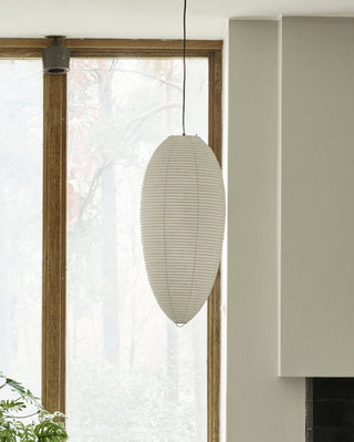 Myraean Moderne Minimaliste Wabi Châtaignier Papier Bambou Pendentif Lampe