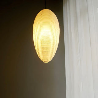 Myraean Moderne Minimaliste Wabi Châtaignier Papier Bambou Pendentif Lampe