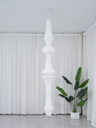 Lustra Suspension Luminaire Papier Washi E pour Salon-Luire