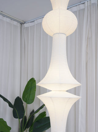Lustra Suspension Luminaire Papier Washi E pour Salon-Luire
