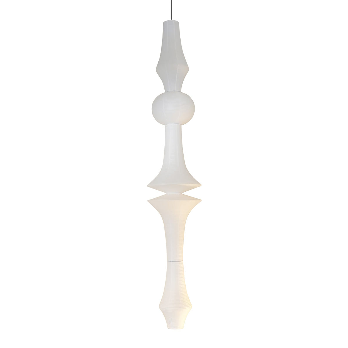 Faye Suspension Sculpturale Verticale en Papier