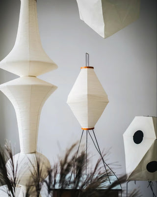 Lustra Suspension Luminaire Papier Washi E pour Salon-Luire