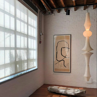 Lustra Suspension Luminaire Papier Washi E pour Salon-Luire