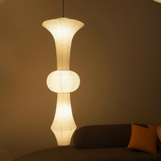 Lustra Suspension Luminaire Papier Washi E pour Salon-Luire