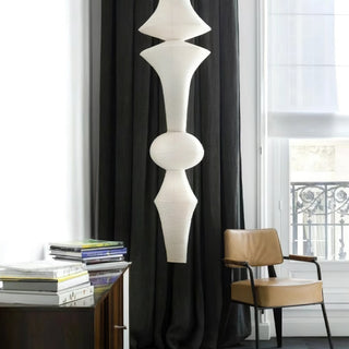Lustra Suspension Luminaire Papier Washi E pour Salon-Luire