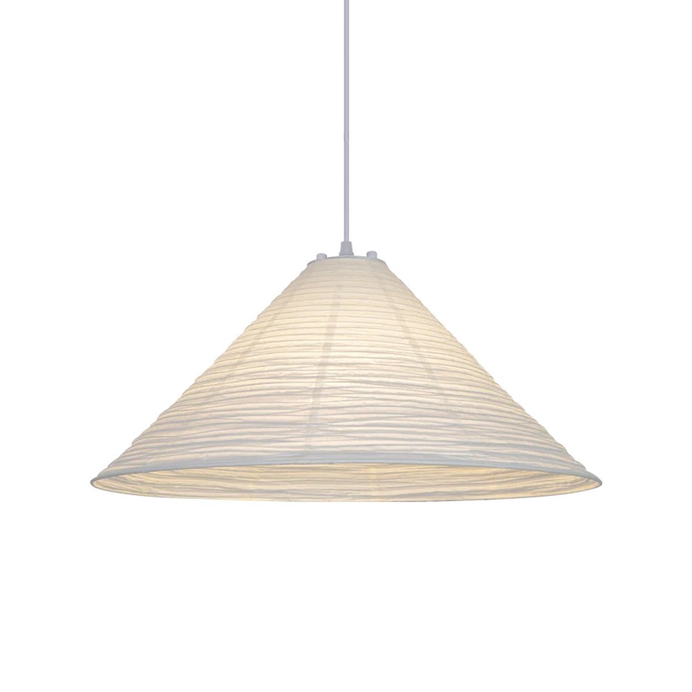 Conic Suspension Lampe Pyramidale en Papier