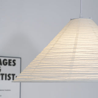 Conic Suspension Lampe Pyramidale en Papier