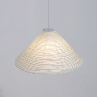 Conic Suspension Lampe Pyramidale en Papier