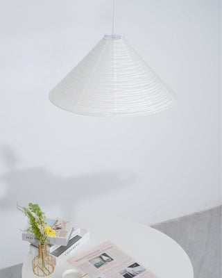 Conic Suspension Lampe Pyramidale en Papier