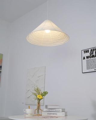 Conic Suspension Lampe Pyramidale en Papier