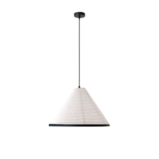 Conic Suspension Lampe Pyramidale en Papier