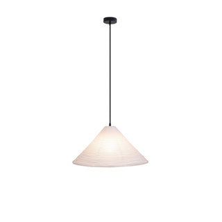 Conic Suspension Lampe Pyramidale en Papier