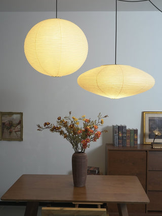 Washi Paper Whimsy Pendant Lamp-Neutral Decor