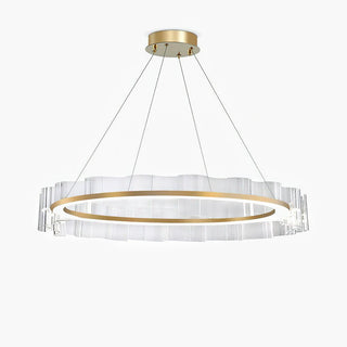 Acoustic Lustre en Verre Luxueux Moderne