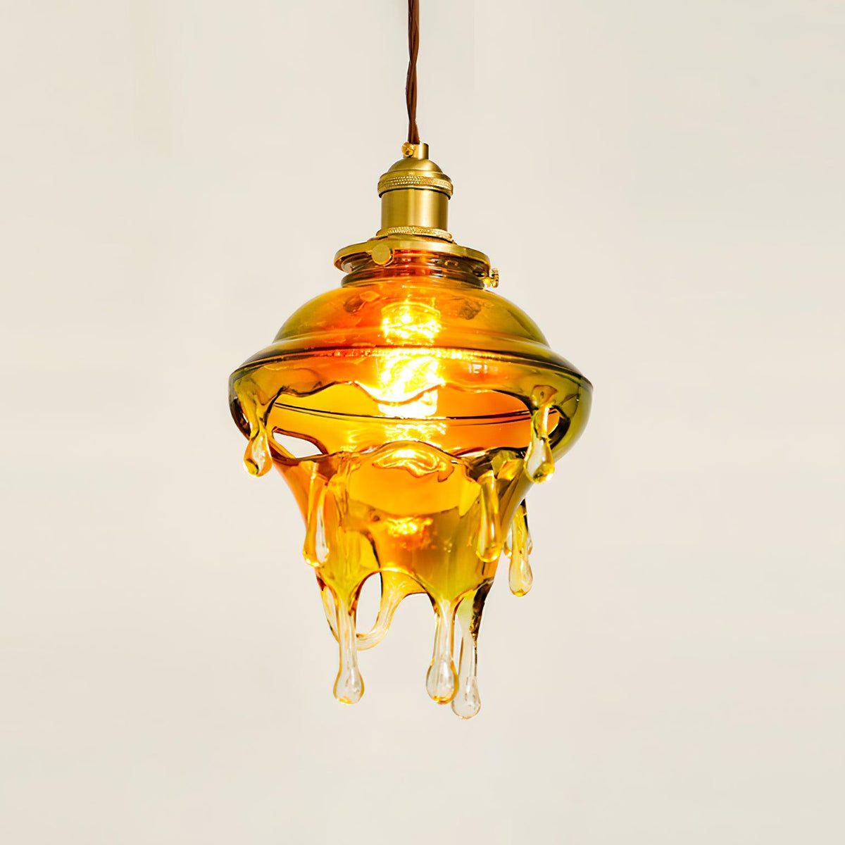 Pendant Lamp Iridescent Water Drop Shade Artistic Glow Contemporary-Neutral Decor