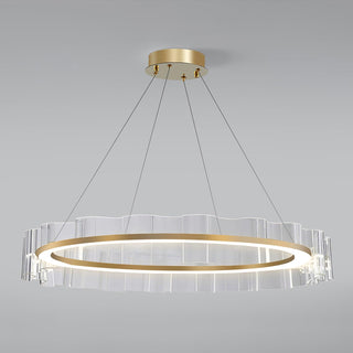 Acoustic Lustre en Verre Luxueux Moderne