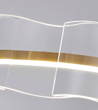Acoustic Lustre en Verre Luxueux Moderne