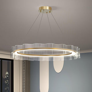 Acoustic Lustre en Verre Luxueux Moderne