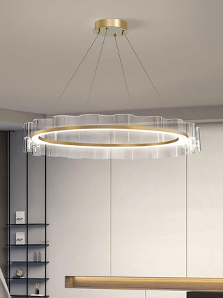 Acoustic Lustre en Verre Luxueux Moderne