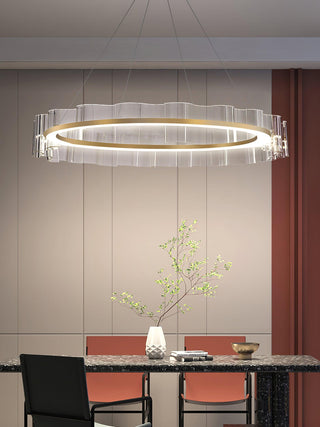 Acoustic Lustre en Verre Luxueux Moderne