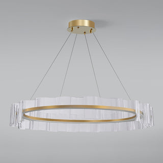 Acoustic Lustre en Verre Luxueux Moderne