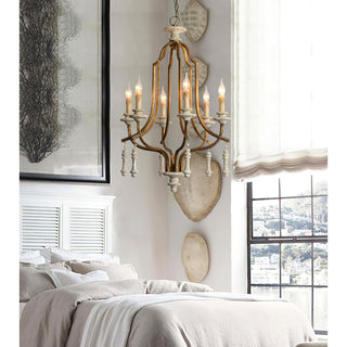 Arsoliel Lustre Métal Bois Luxe Vintage