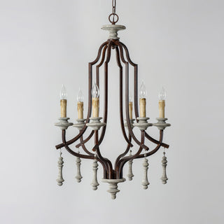 Arsoliel Lustre Métal Bois Luxe Vintage