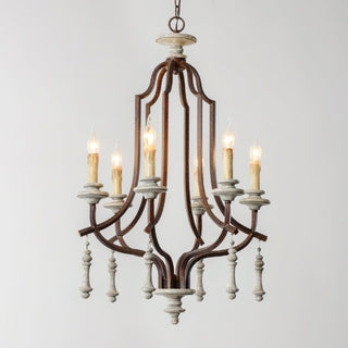 Arsoliel Lustre Métal Bois Luxe Vintage