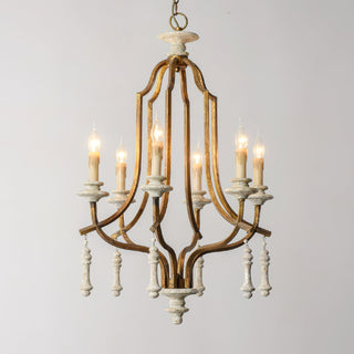 Arsoliel Lustre Métal Bois Luxe Vintage