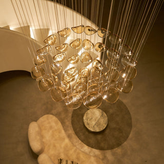 Wave Floating Leaf Chandelier-Neutral Decor