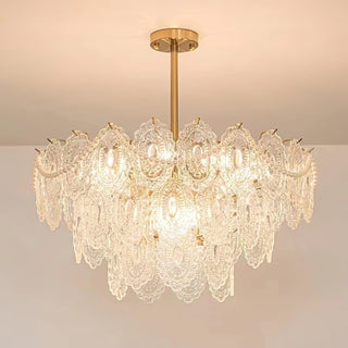 Lustra Lustre Vague Perle Or Moderne-Luire